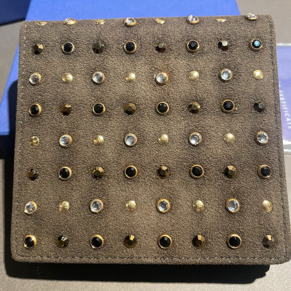 Swarovski Brand NEW Brown leather & suede wallet